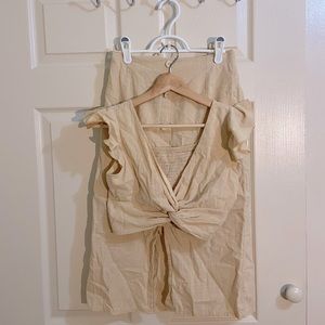 SHEIN Tan Two-Piece